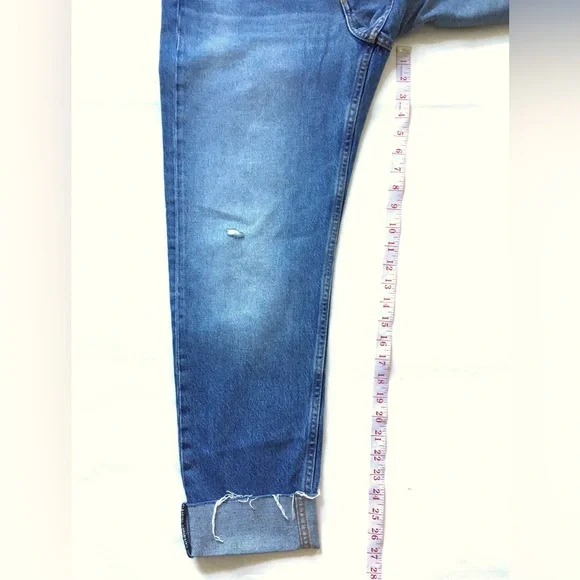 Rag & Bone Rosa Mid-Rise Boyfriend Relaxed Fit Denim Jeans In Jones Wash Size 31 - Picture 16 of 17